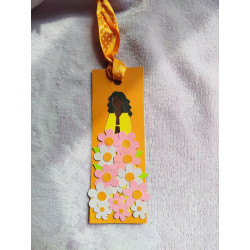Marque page fleuri