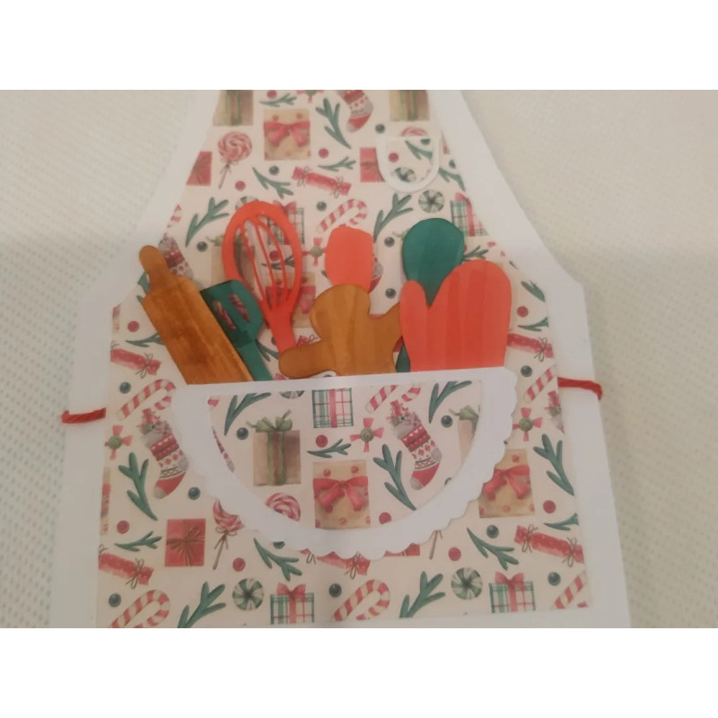 Carte Tablier Noël