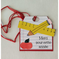 Etiquette Cadeaux "MERCI"