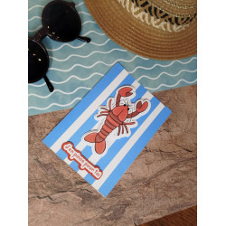 Carte scrapbooking "J'en pince pour toi"