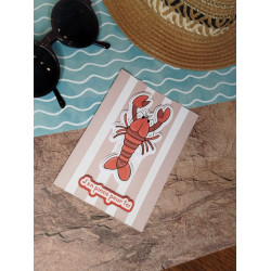 Carte scrapbooking "J'en pince pour toi"