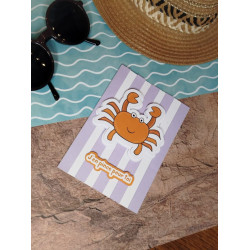 Carte scrapbooking "J'en pince pour toi"