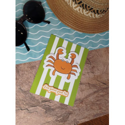 Carte scrapbooking "J'en pince pour toi"
