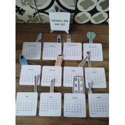 Calendrier "pot à crayon"