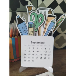 Calendrier "pot à crayon"