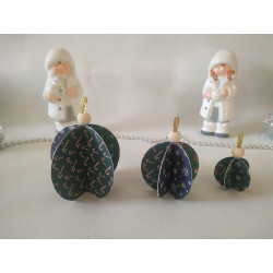 Lot de 3 boules 3D