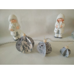 Lot de 3 boules 3D